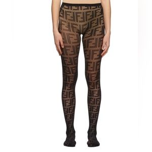 FENDI Black ‘Forever Fendi’ Tights